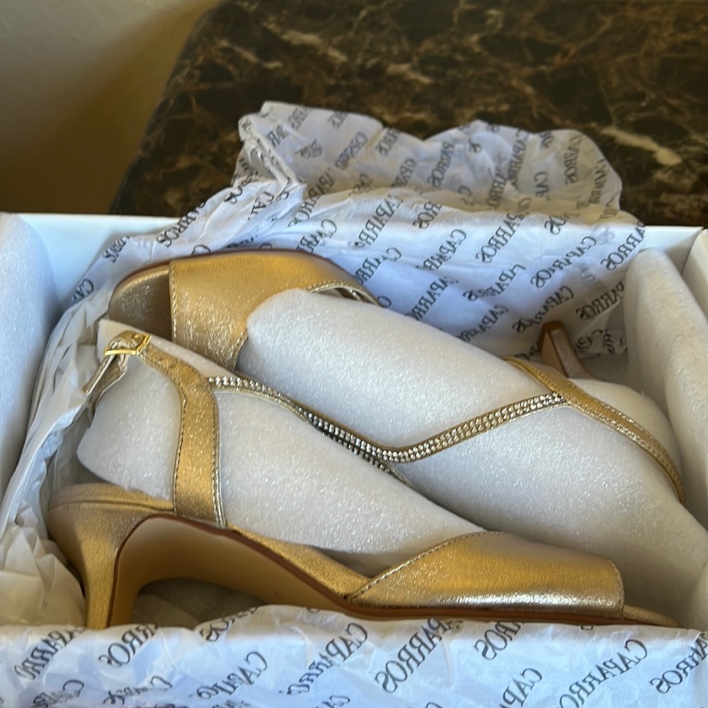 Gold sandals
